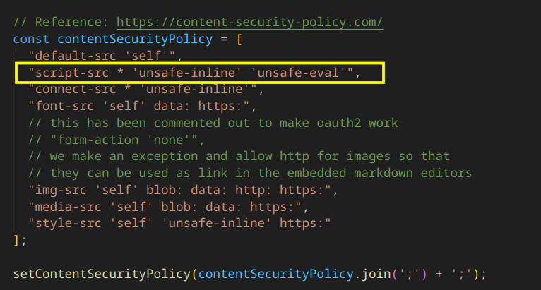 Bruno&rsquo;s Content Security Policy with a wildcard script-src